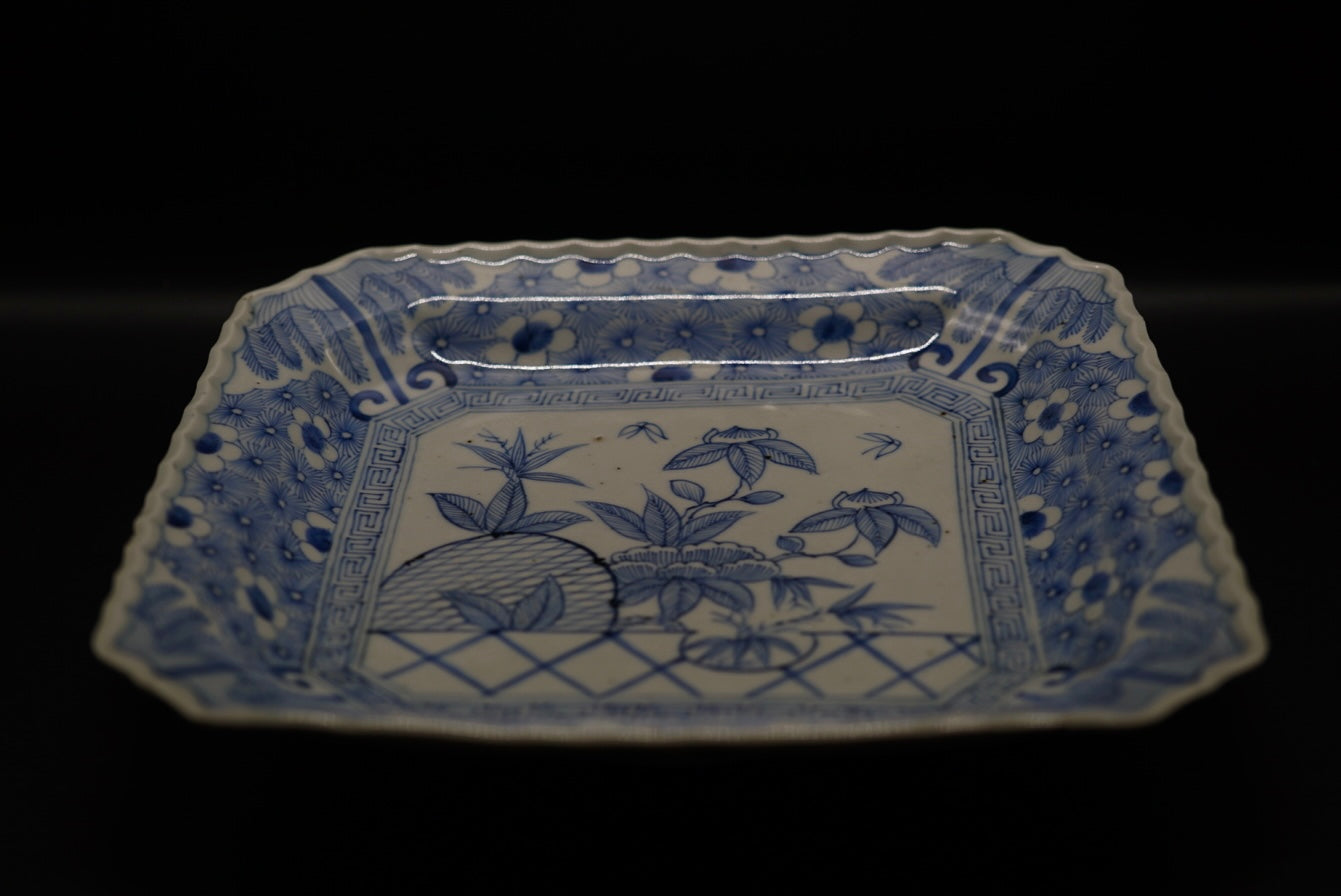 染付 角皿