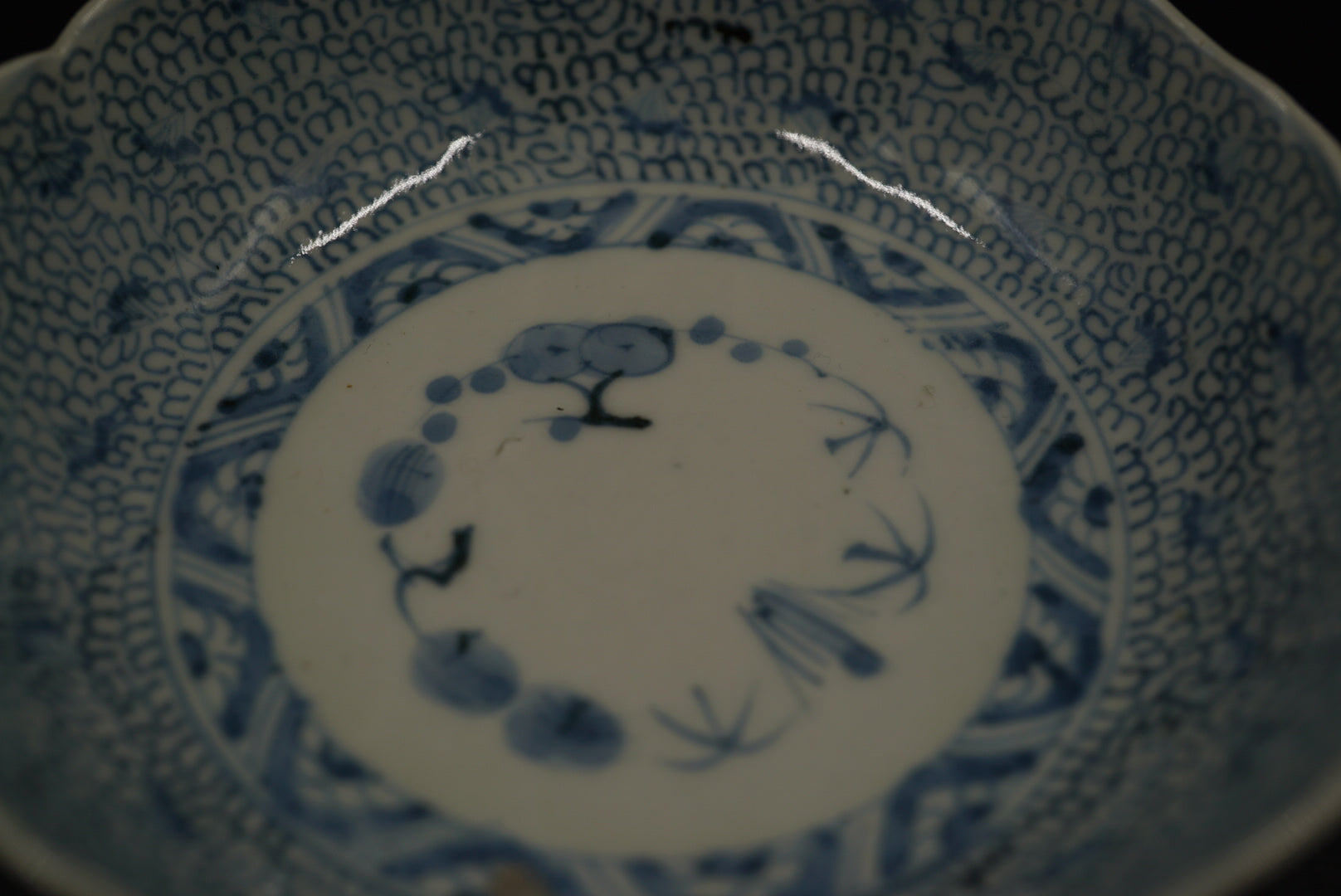 伊万里 染付 花唐草