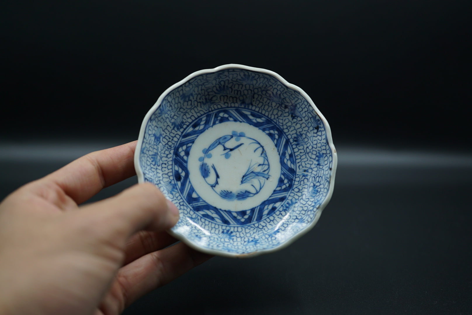 染付 花唐草