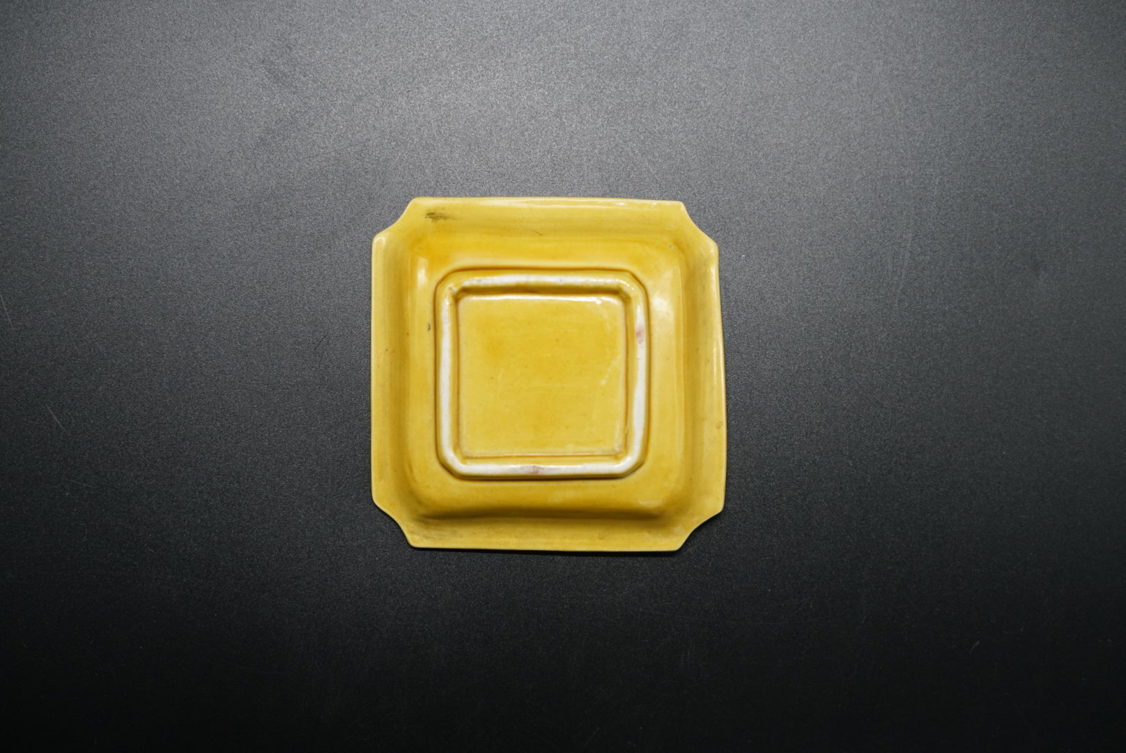 珉平 角皿龍紋図 江戸