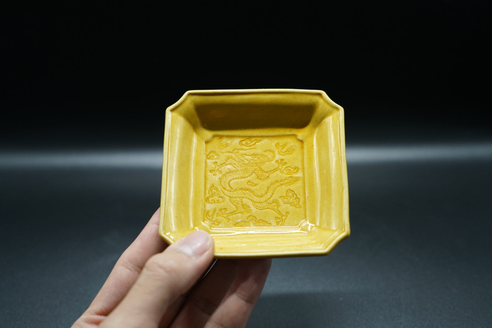 珉平 角皿 江戸