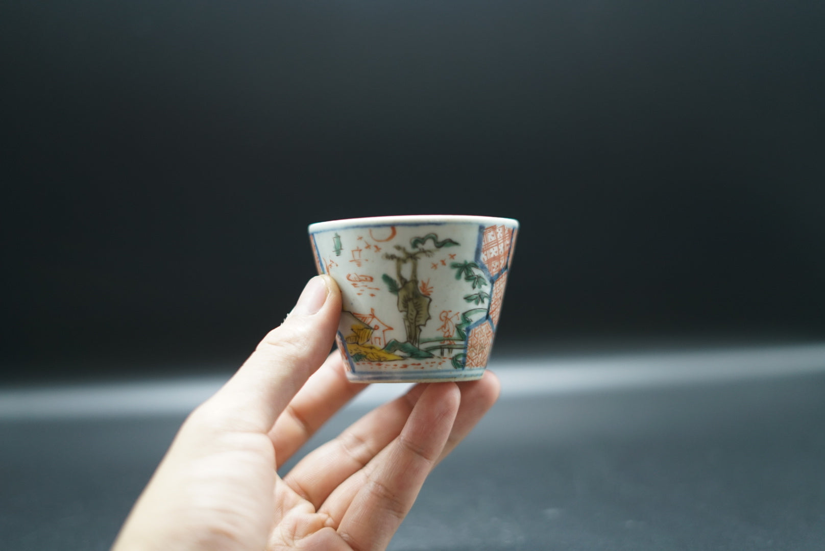伊万里 蕎麦猪口 亀甲 幕末