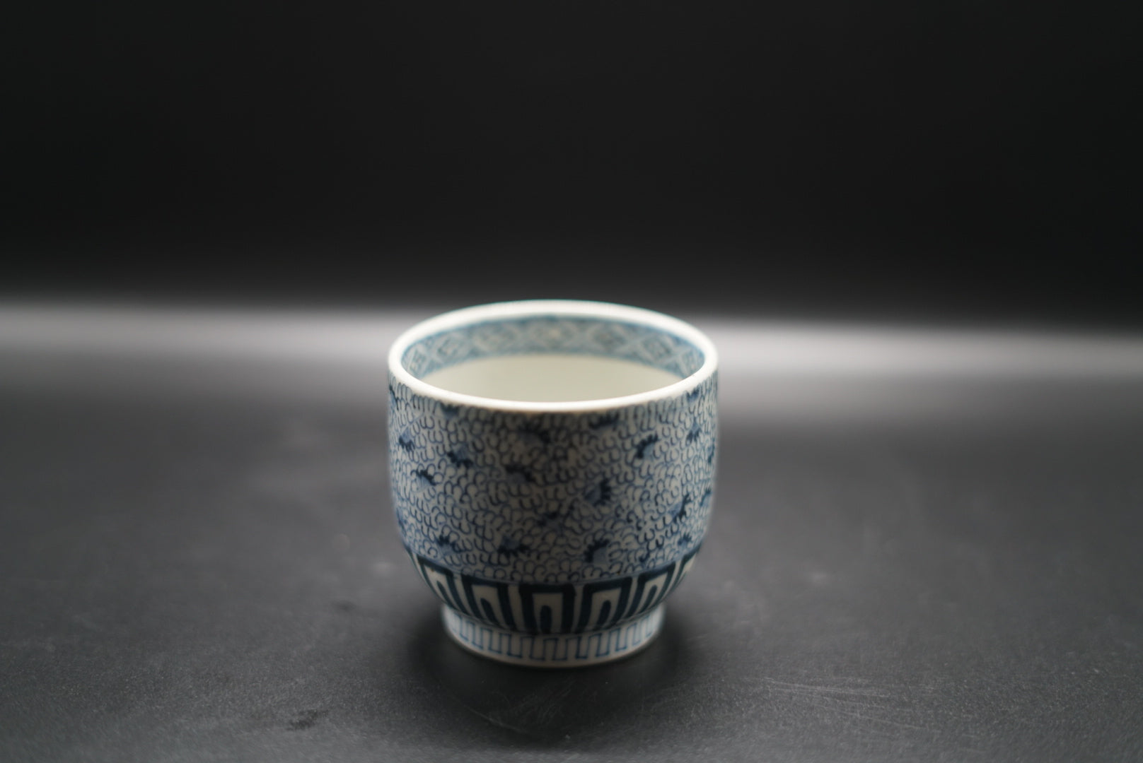 古伊万里 微塵唐草 蕎麦猪口 明治