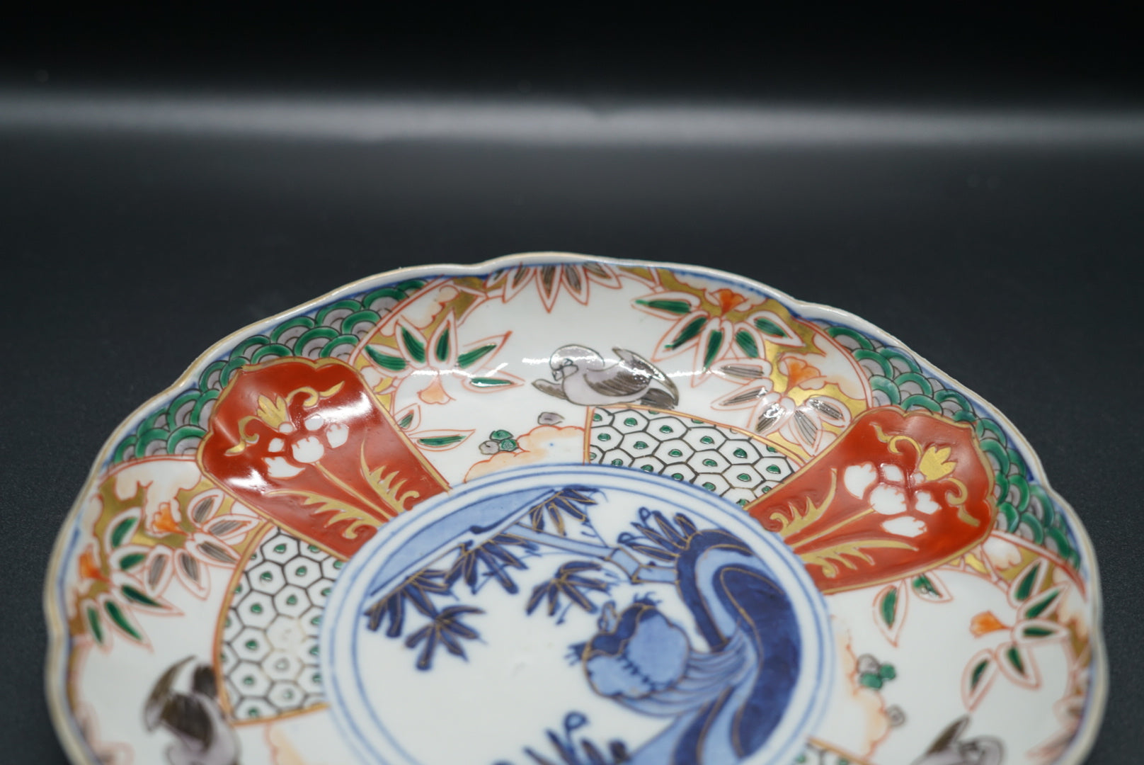伊万里 色絵付 7寸皿