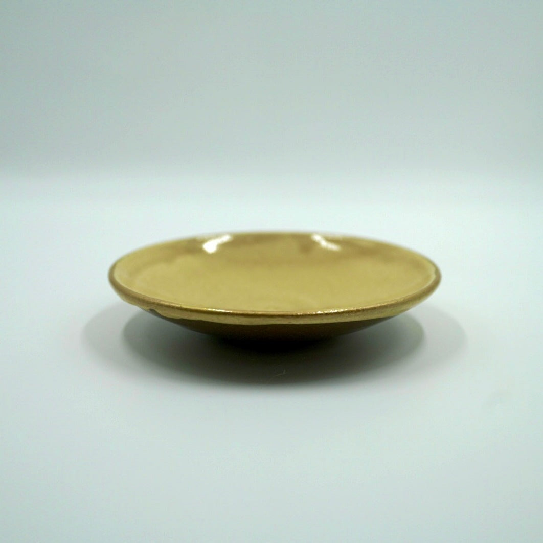白と金 小皿