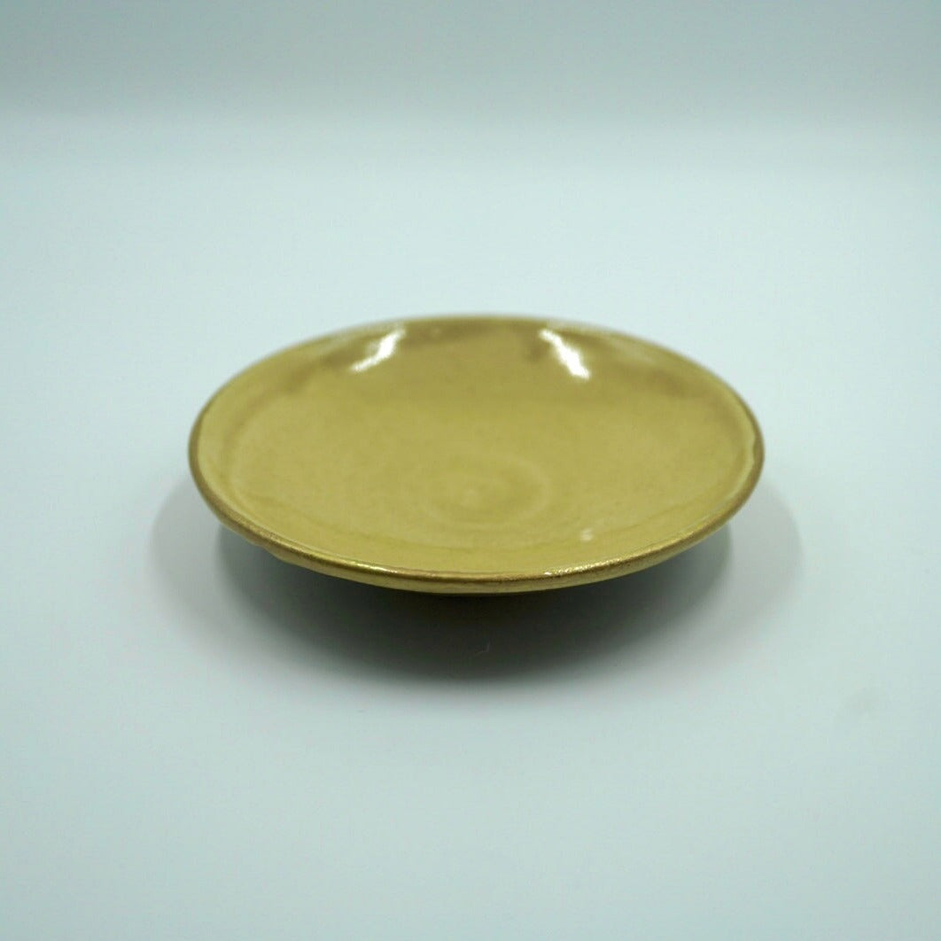 白と金 小皿