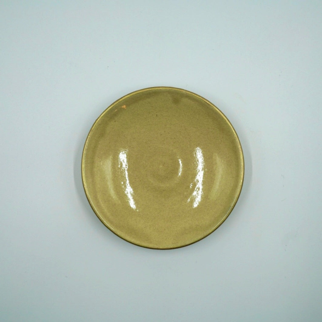 白と金 小皿