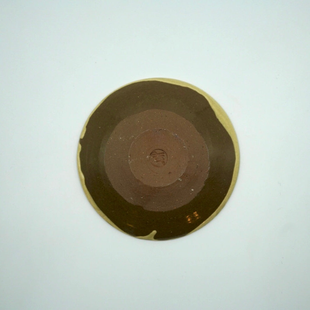 白と金 小皿
