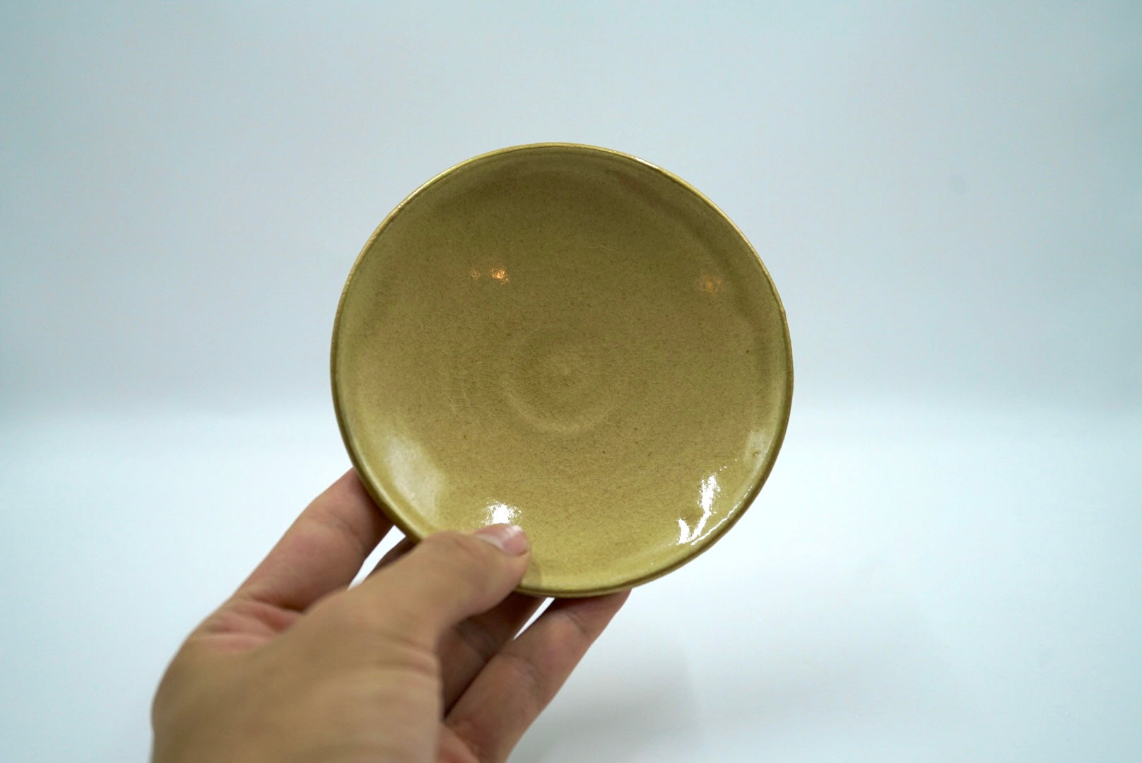 白と金 小皿
